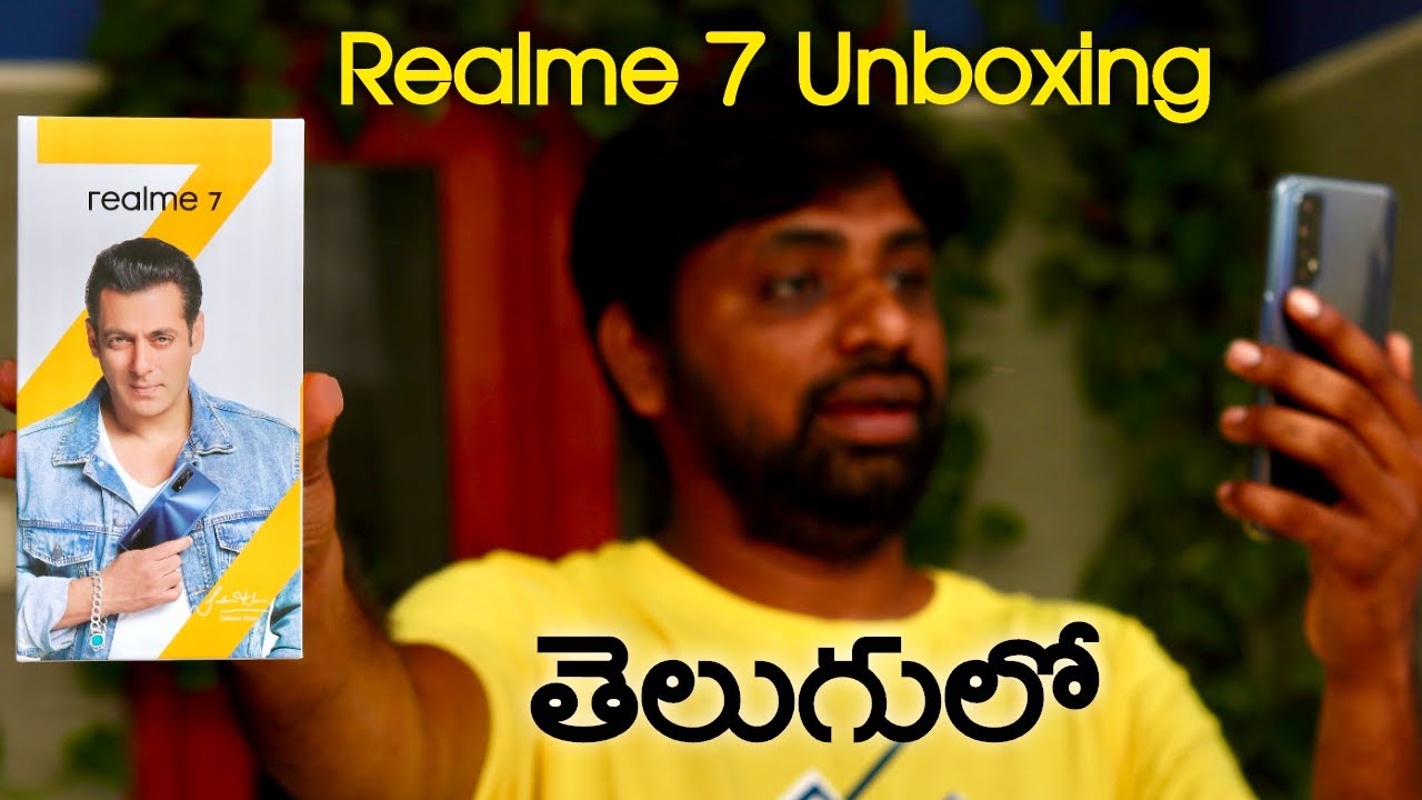 Realme 7 Unboxing & initial Impressions With Cam Samsples || In Telugu ||