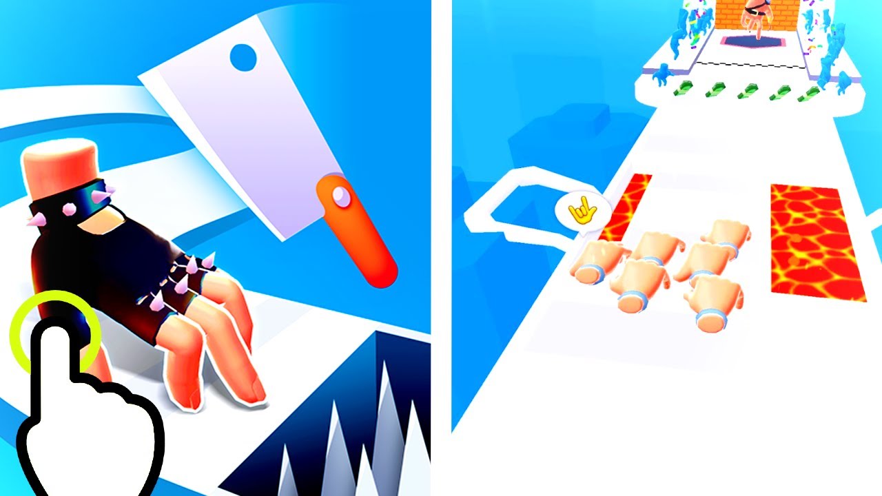 Hands Rush 3D - Crowd Hand Rush Run - All Levels iOS Android GamePlay