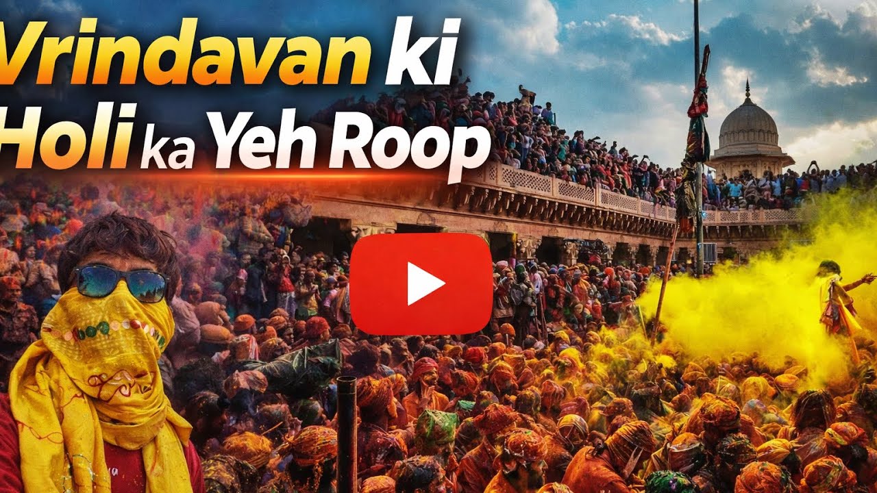 VRINDAVAN KI HOLI KA DUSRA ROOP 😳♥️