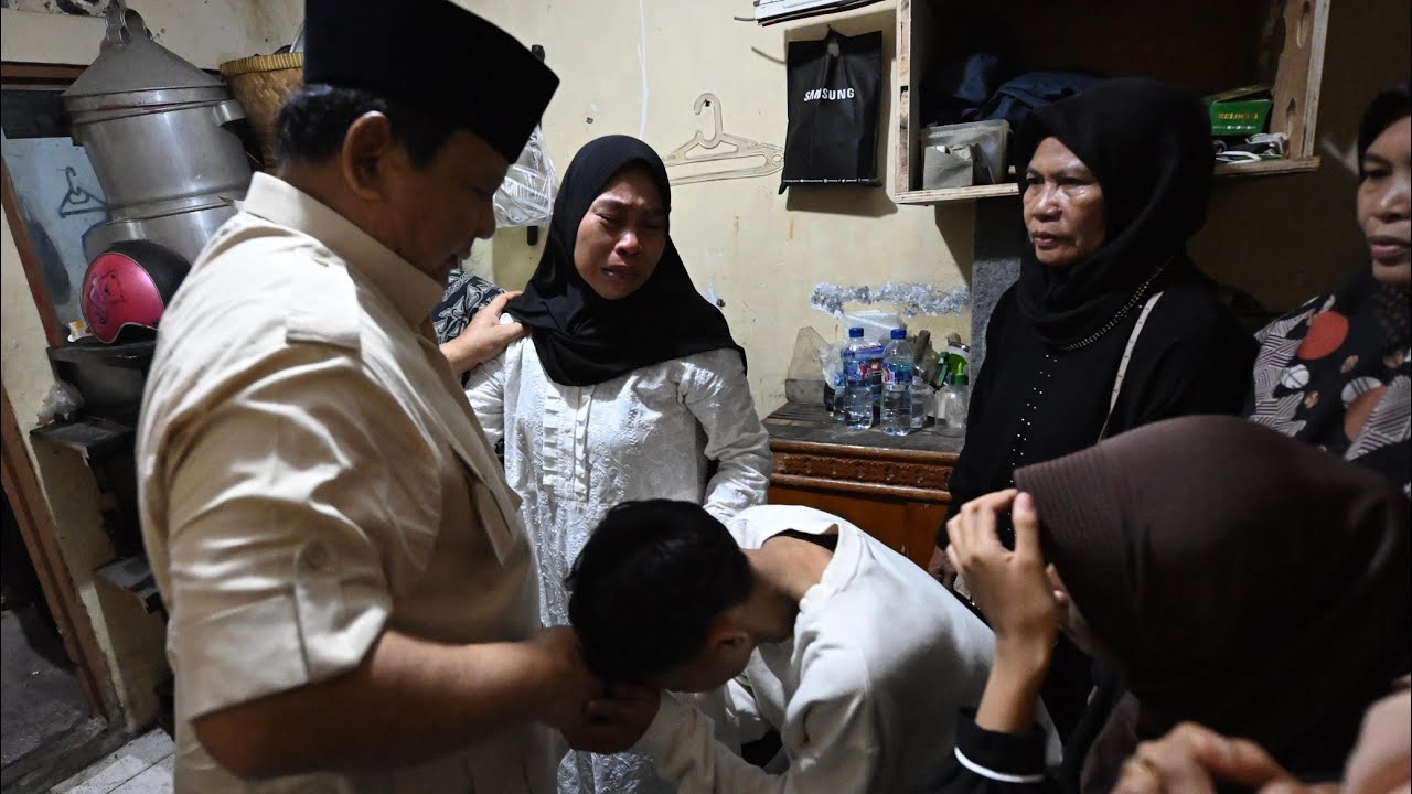 Presiden Prabowo Takziah ke Rumah Duka Keluarga Affan Kurniawan, Jakarta, 29 Agustus 2025