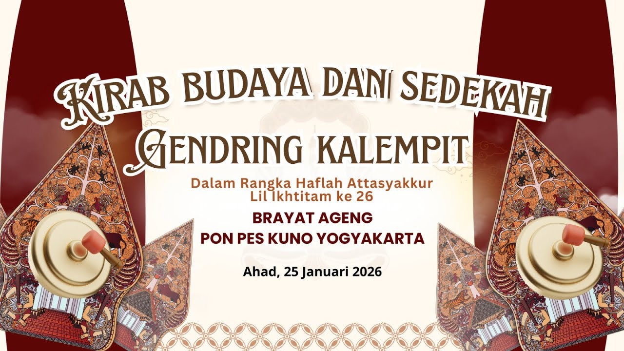 KIRAB BUDAYA & SEDEKAH GENDRING KALEMPIT ::: HAFLAH ATTASYAKUR LIL IKHTITAM PONPES KUNO