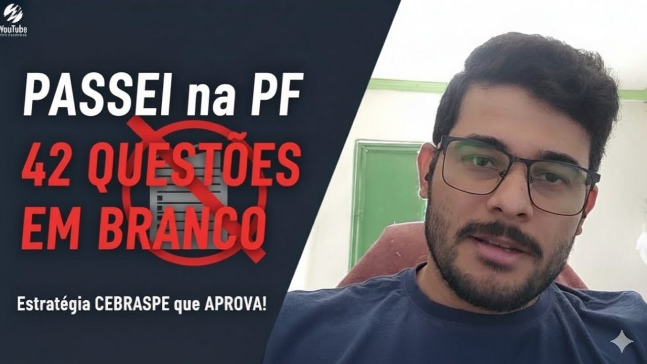 Foi assim que PASSEI na PF deixando 42 QUESTÕES EM BRANCO | ESTRATÉGIA de prova CEBRASPE