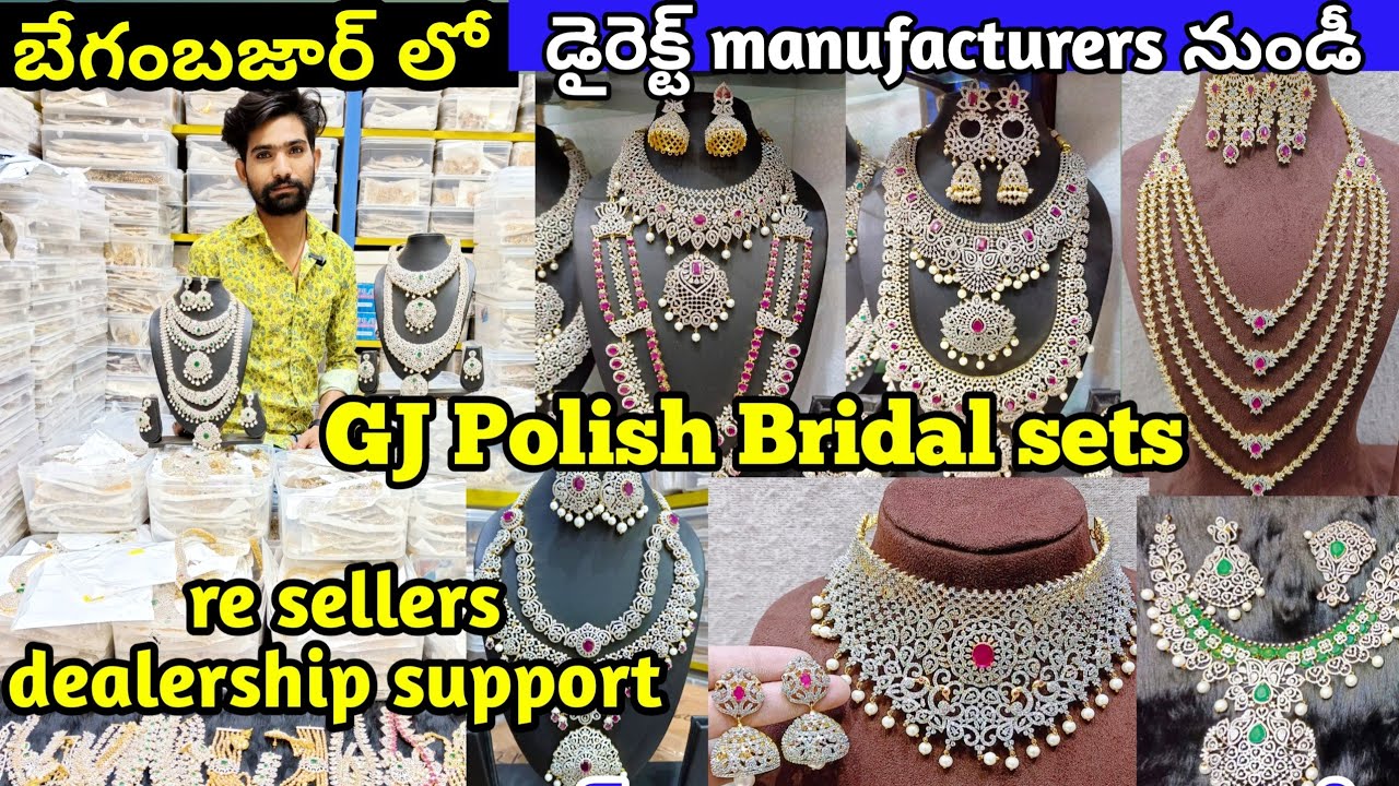 #begumbazar | Gj polish jewellery | gj harams | gj bridal sets | #gj #gjpolish #onegramgold