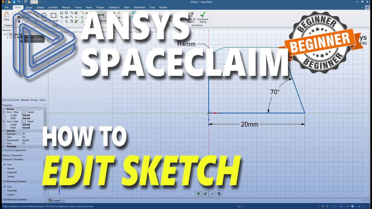 Spaceclaim How To Edit Sketch