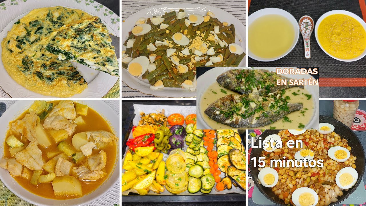 7 Recetas FÁCILES Y SALUDABLES como MENÚ SEMANAL para bajar de peso