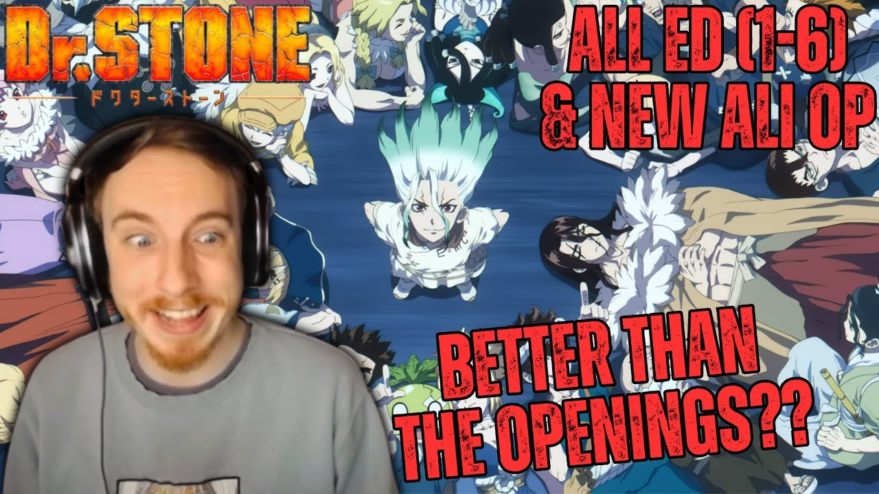 Irish Guy Reacts & Tries Analyzing ALL Dr Stone Endings (1-6) AND New ALI Opening for the FIRST TIME