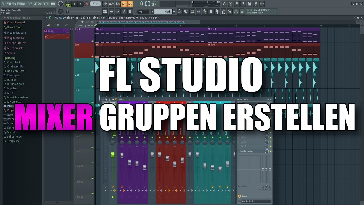 Bus Channels im Mixer erstellen | FL Studio Tutorial