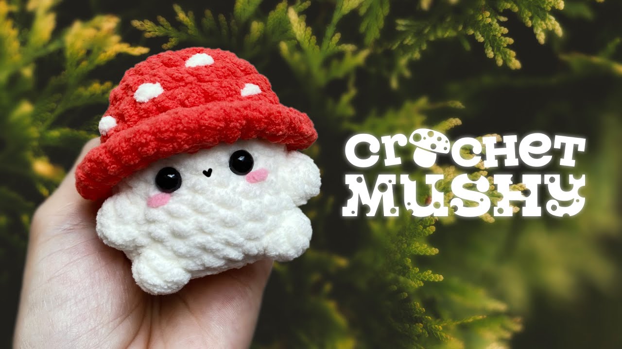 Вязаный крючком малыш Mushy без шитья 🍄 для начинающих - Mushroom Boi