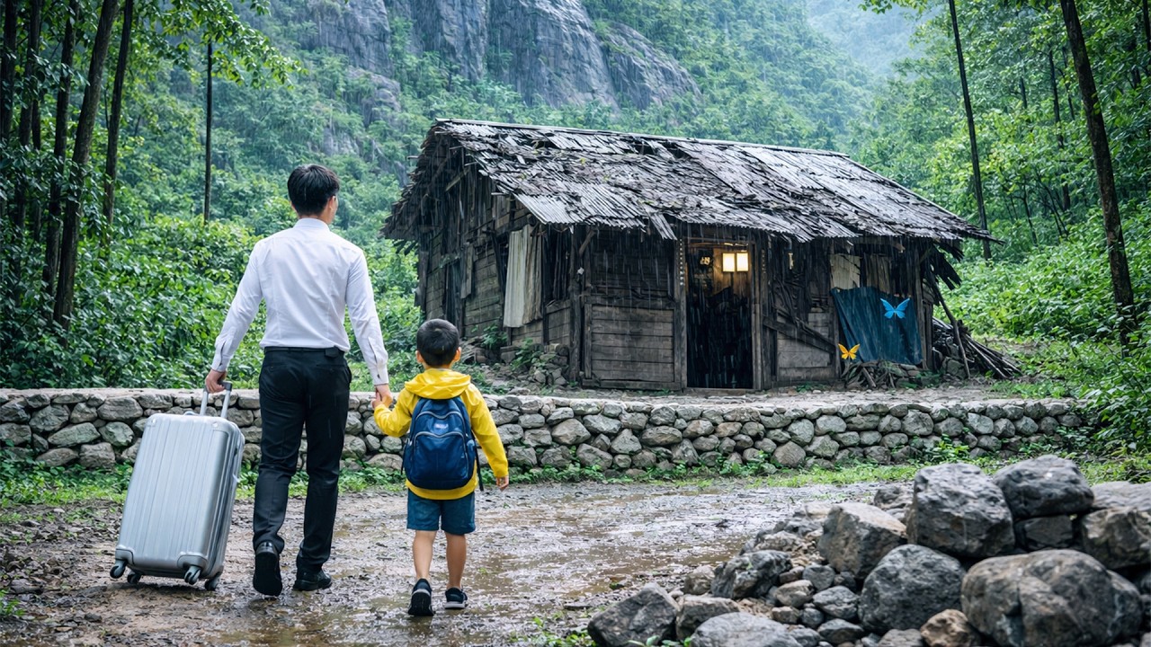 CEO Leaves the City to build a life in the forest, repairing his house and gardening