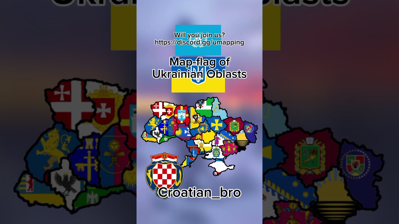 Map-flag of Ukrainian Oblasts Join us!  