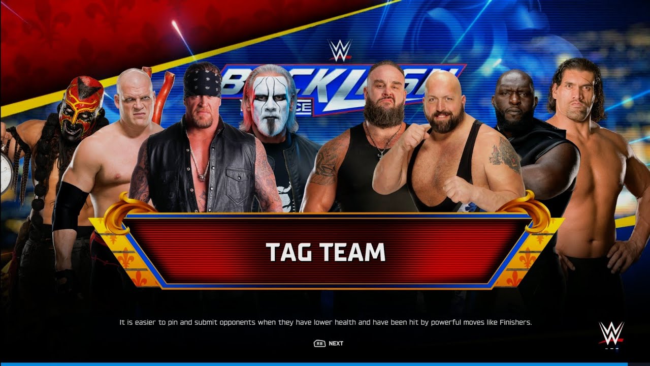 Team HORROR Vs Team GIANTS - Tag Team Elimination Match | WWE 2k25 