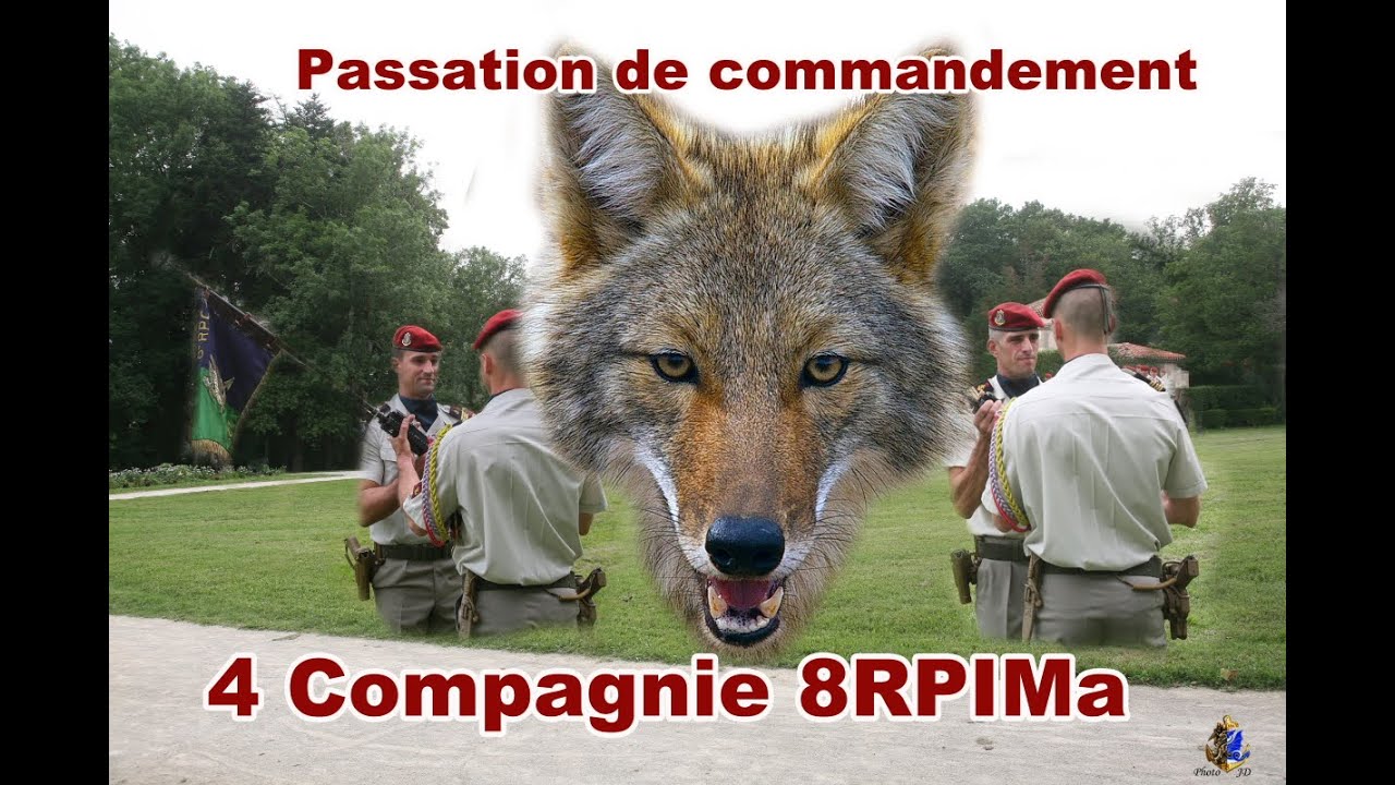 passation commandement 4 Compagnie du 8 RPIMa