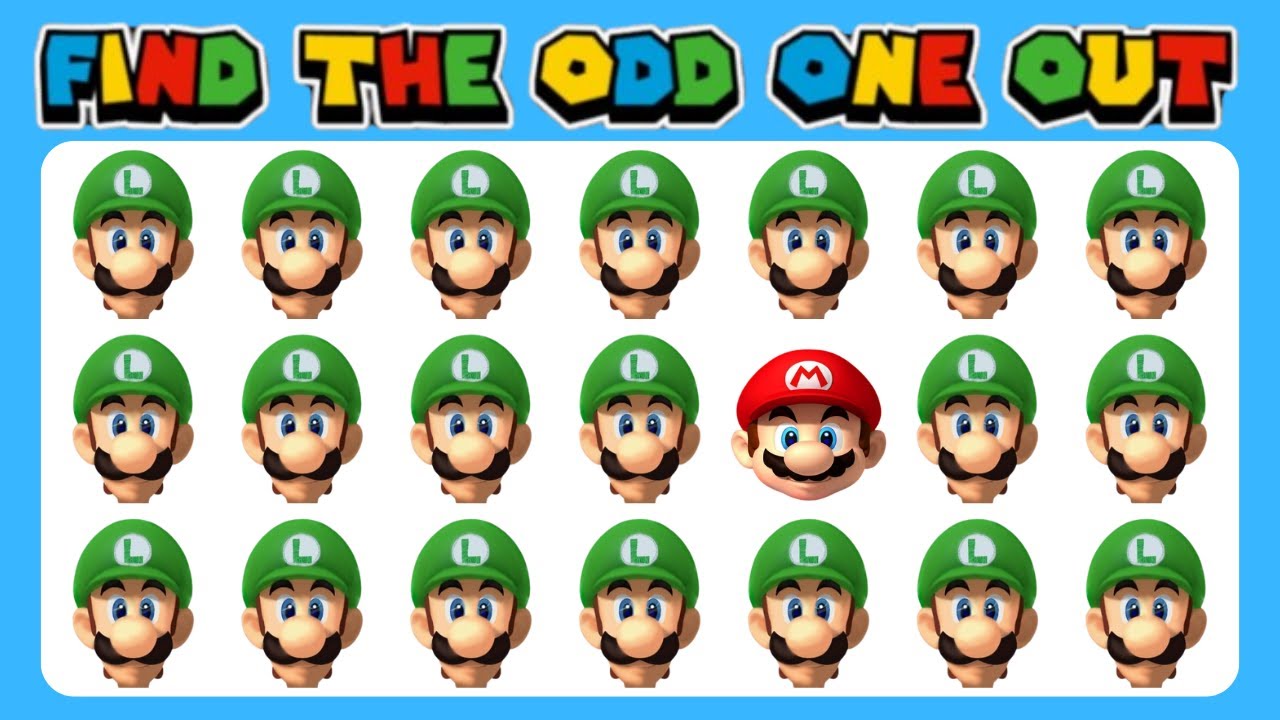 Find The ODD One Out 🔍 Super Mario Bros Edition 🍄⭐️ | Quizr Mind