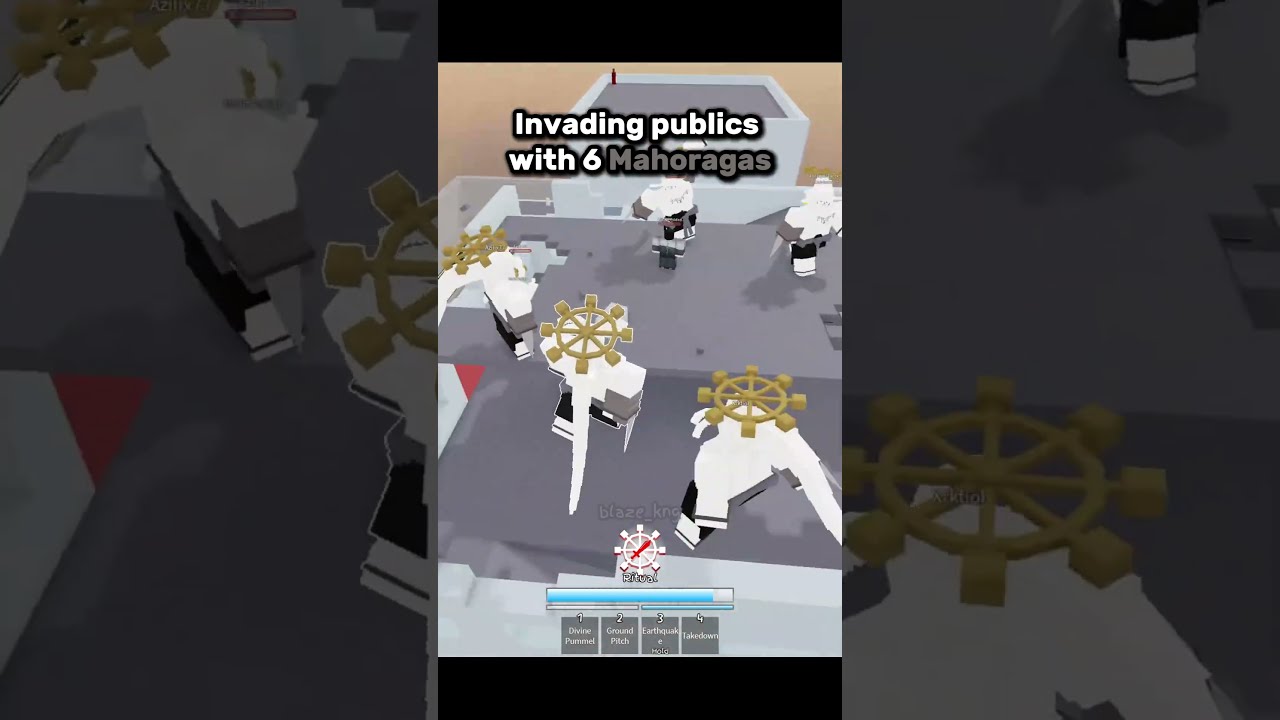 The mahoraga invasion #roblox #funny #jjs #jujutsushenanigans #jjk #jujutsukaisen #shorts