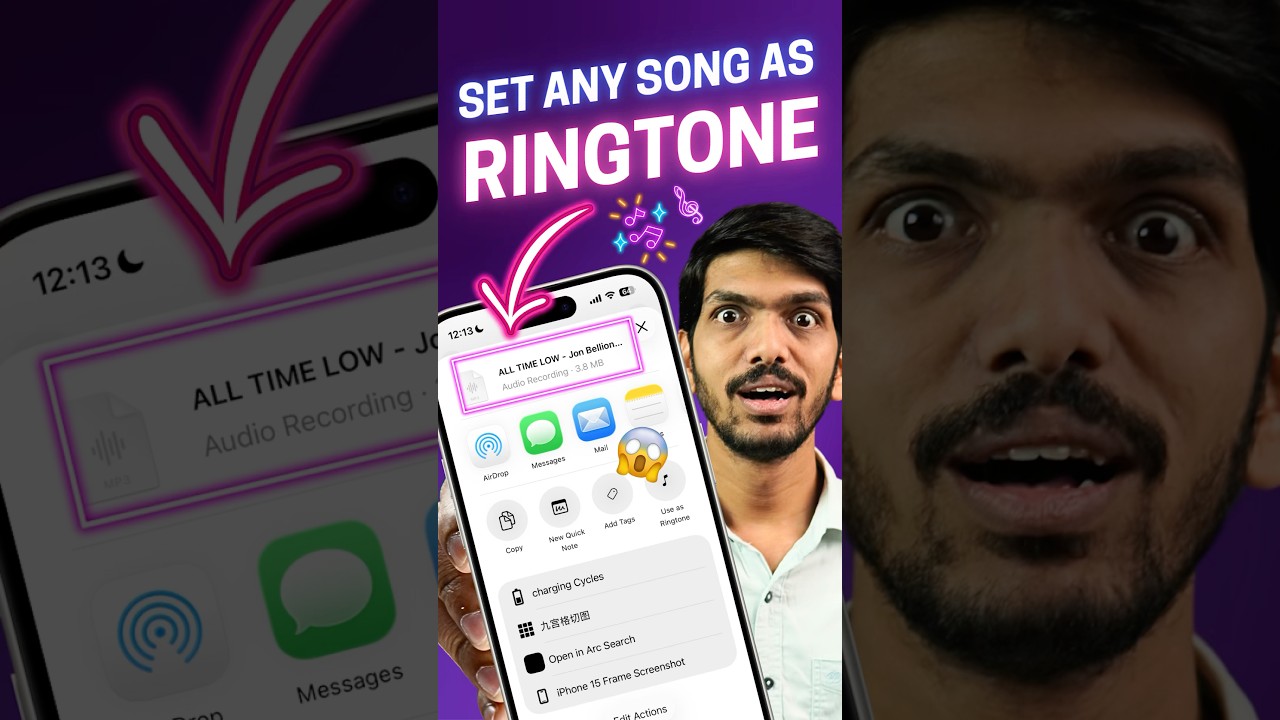 Set Any Song As Ringtone in Your iPhone 🤯🎶🎵
