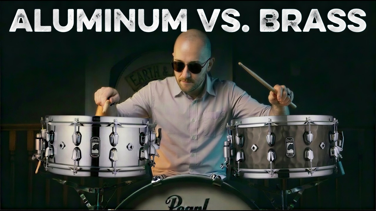 Mapex Black Panther Atomizer vs Persuader | Aluminum vs Hammered Brass Snare Comparison
