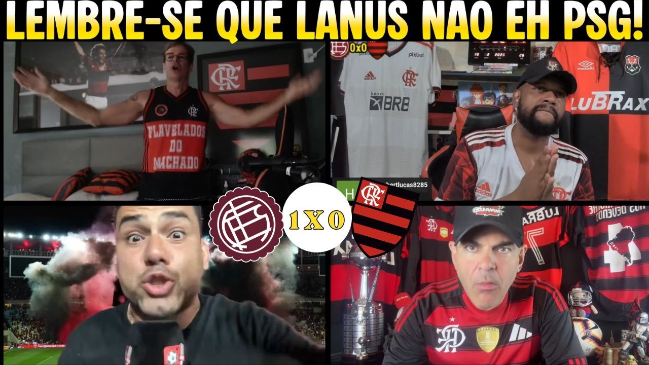 REAÇÕES FLAMENGUISTAS REVOLTADOS EM LANUS 1 X 0 FLAMENGO | FINAL RECOPA