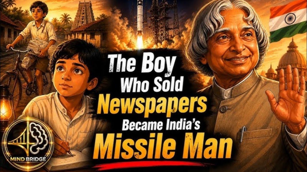 Inspirational story of a young paper selling boy to become India's missile man 🚀📈