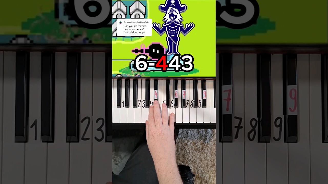 Deltarune Chapter 2 It's pronounced rules Piano Tutorial #shorts