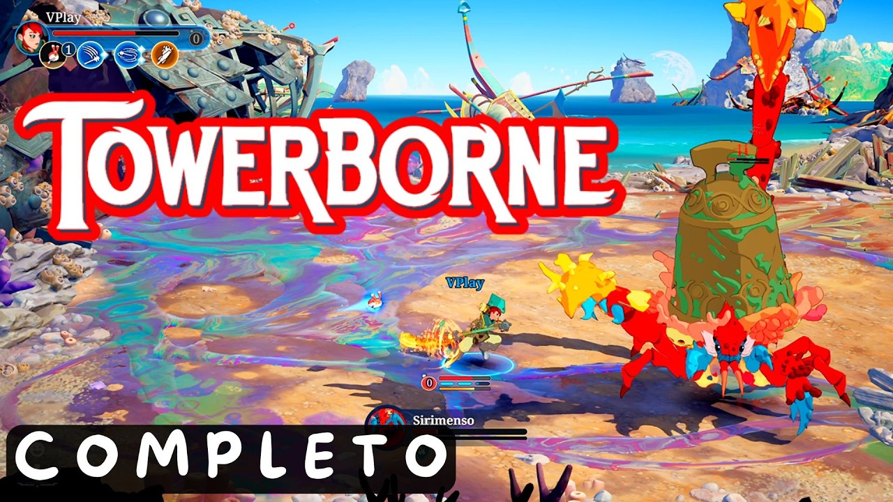 TOWERBORNE - COMPLETO EM PT-BR | Beat ’em Up Moderno com Alma de RPG!