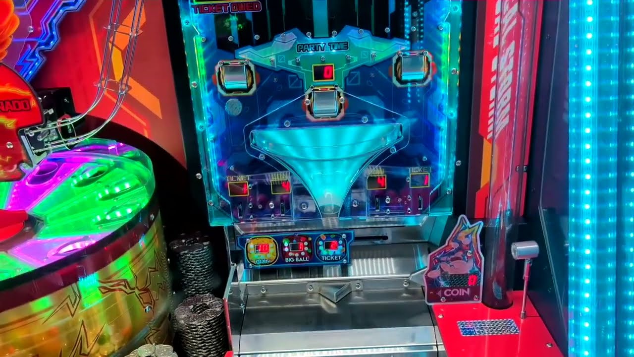 Tornado Coin Pusher Game At Sunspot Amusements In Burnham On Sea