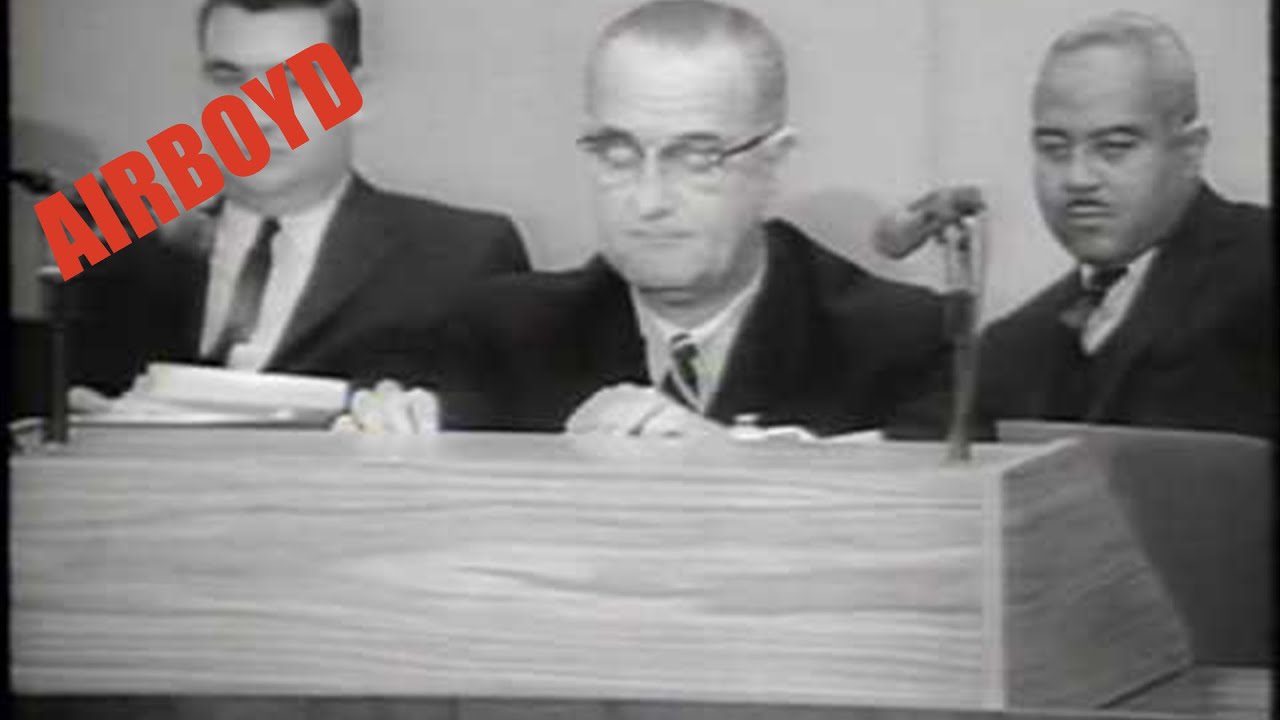 President Johnson Reveals Lockheed Martin A-12 (A-11, SR-71) 1964 Newsreel