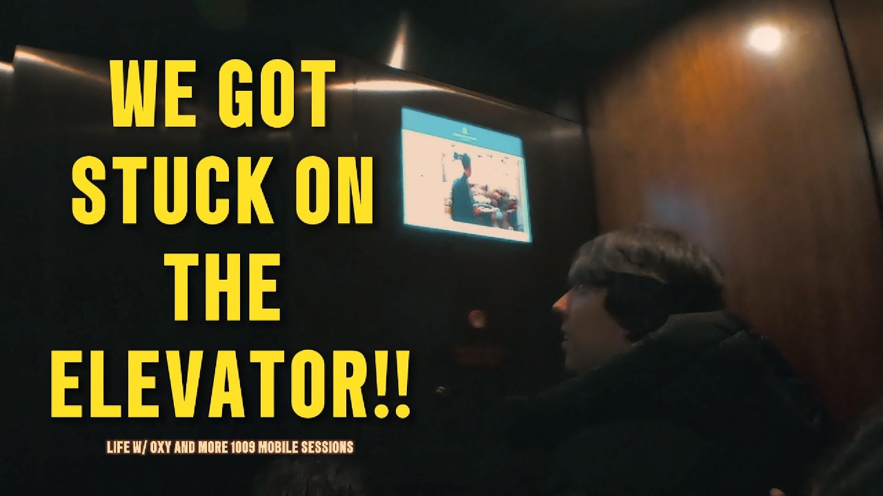WE GOT STUCK ON THE ELEVATOR!!!