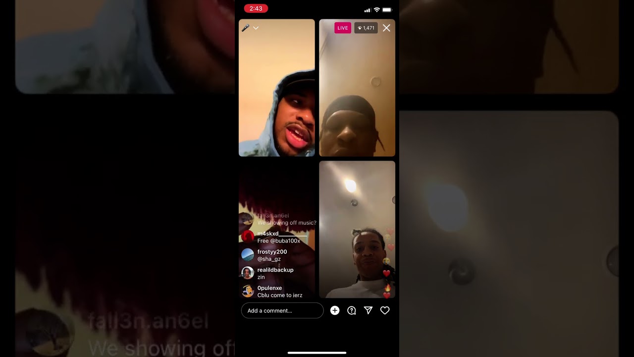 Yus gz,cblu,crooklyn and choppa ebk on live( Yus Gz and Cblu) put the beef aside and chop it up