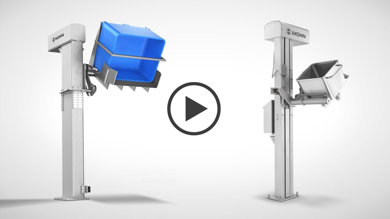 Lifting and tilting device for standard trolleys DIN9797 | MOHN GmbH