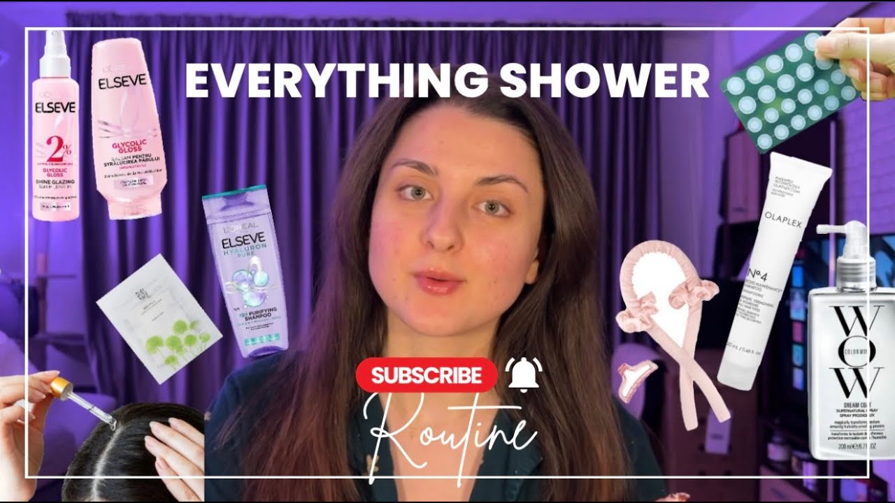 Everything shower routine | Hair oiling | Dermaplaning & toate produsele mele preferate 💇🏽‍♀️🛀🏼🪮☕️🧖🏻