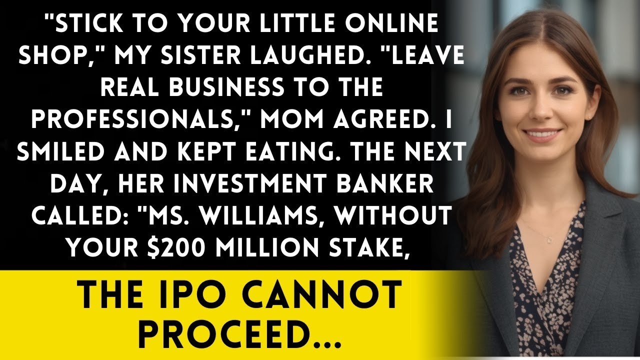 Sister Told Me To 'Stop Playing Entrepreneur' At Family Dinner—Her Company's IPO Needed My Approval