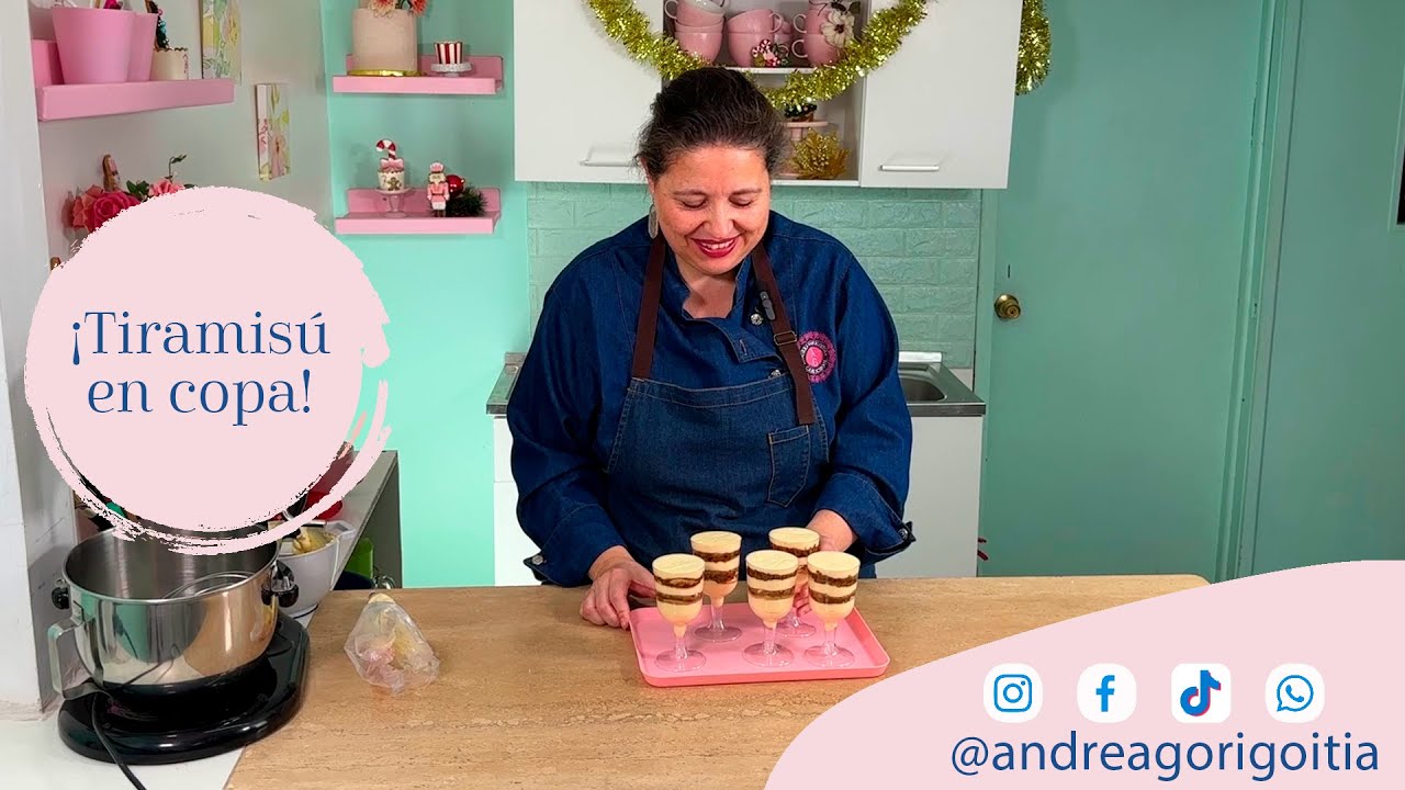 Fácil & Exquisito Tiramisú en Copa || Andrea Gorigoitía