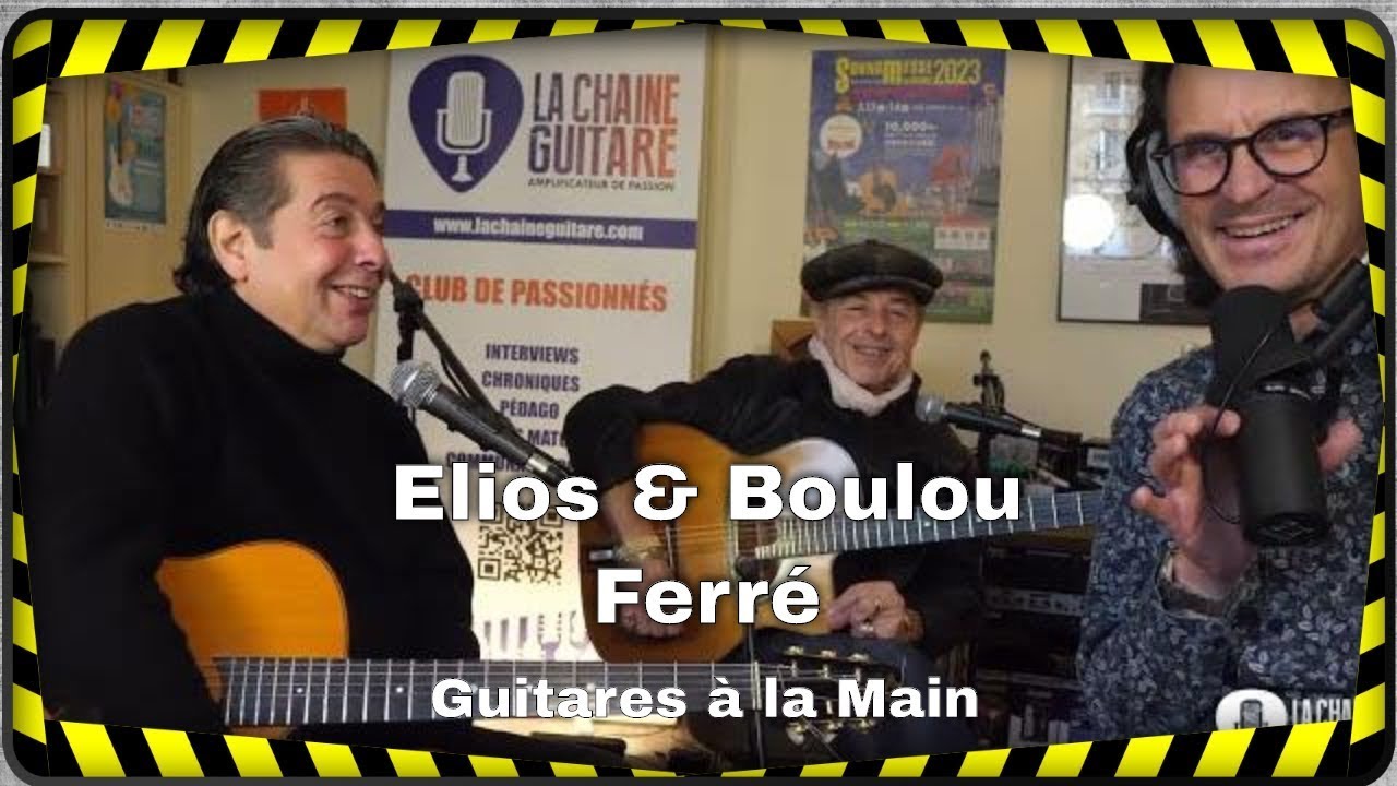 Elios et Boulou Ferré présentent guitare à la main l'album Father & Sons