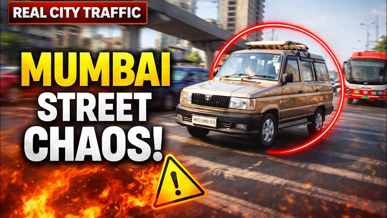 Mumbai Street Traffic Reality | Life on the Busy Roads of India