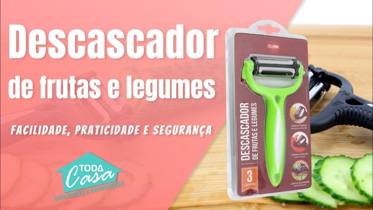 Como descascar e cortar bem fininho legumes e verduras - Cortador e descascador 3 em 1