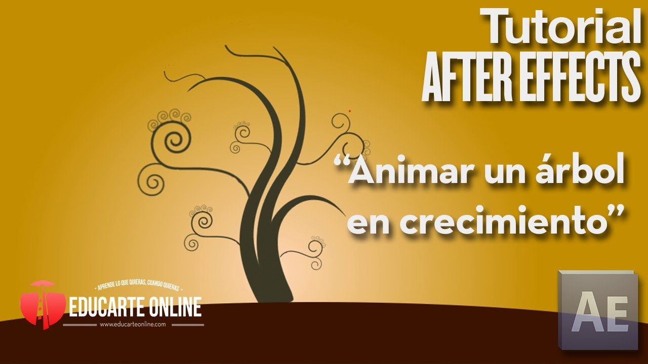 Animar el crecimiento de un arbol - Tutorial After Effects