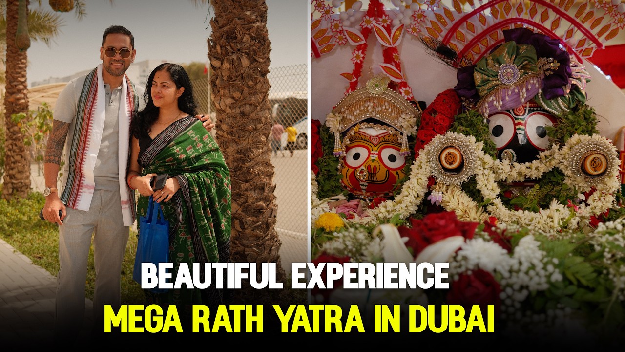 Mega Rath Yatra in Dubai 🇦🇪 So well organized!