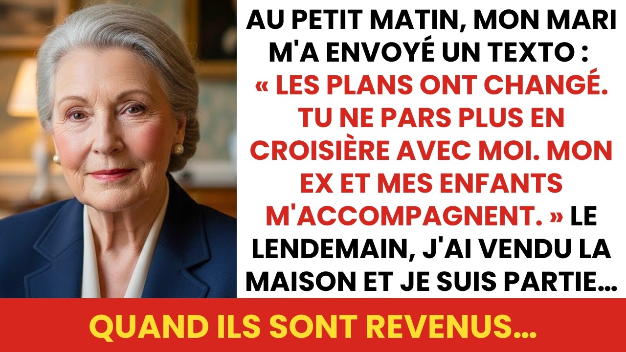 Mon mari a annulé la croisière : 