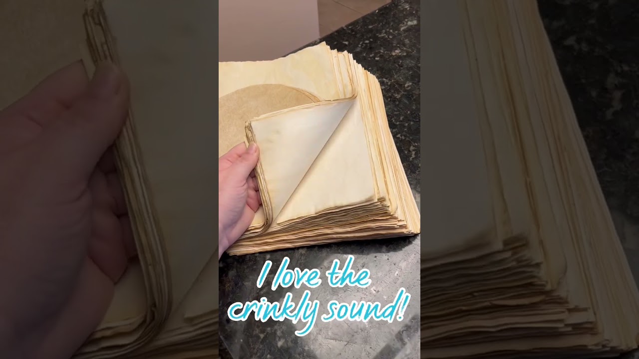 Book of Shadows Tea Dyed Papers #shorts #witchcraft #bookofshadows #grimoire
