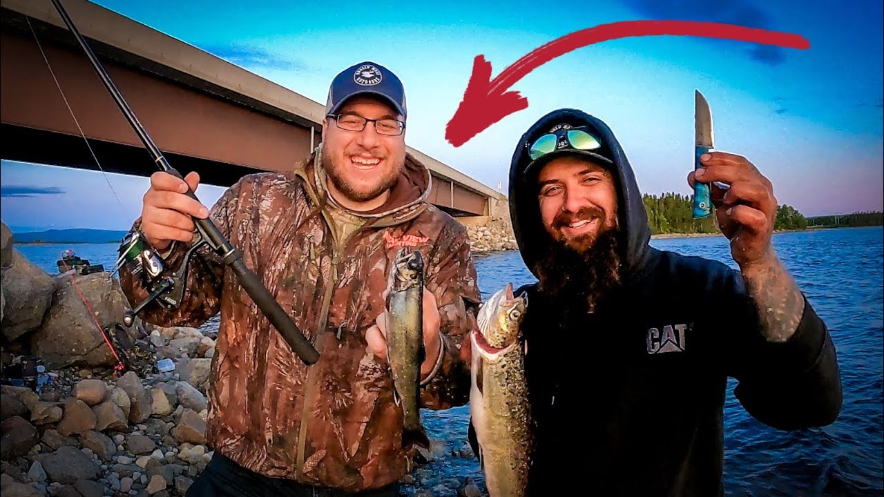Newfoundland Trout Fishing! Catching BIG Fish By a BUSY Road!