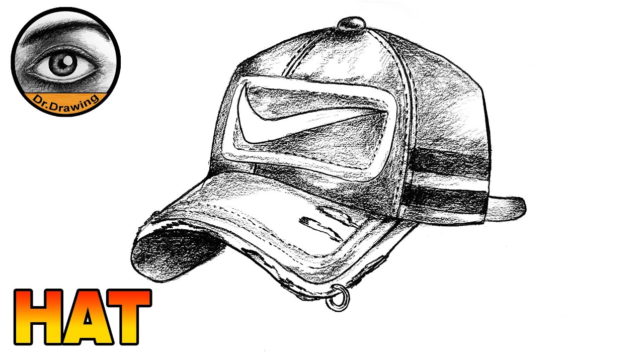 HAT drawing | charcoal pencil art