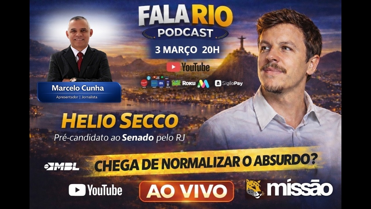 Helio Secco, pré-candidato do MBL ao Senado, fala ao vivo no Fala Rio