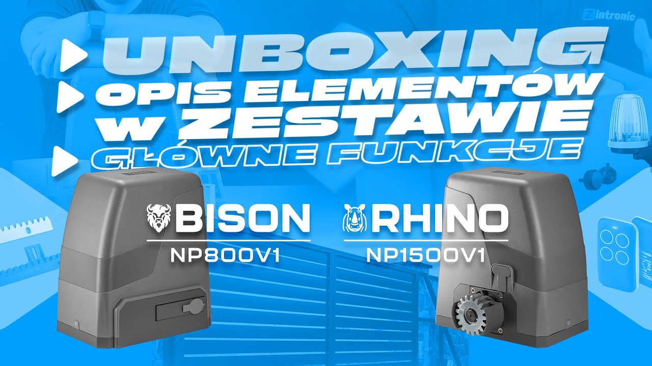 Zintronic Napędy Do Bram Przesuwnych: BISON i RHINO: Wprowadzenie