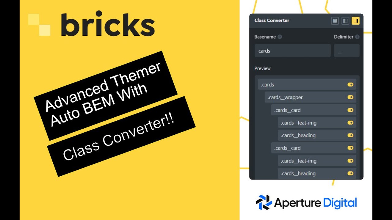 Automatic BEM CSS Naming with Advanced Themer Class Converter