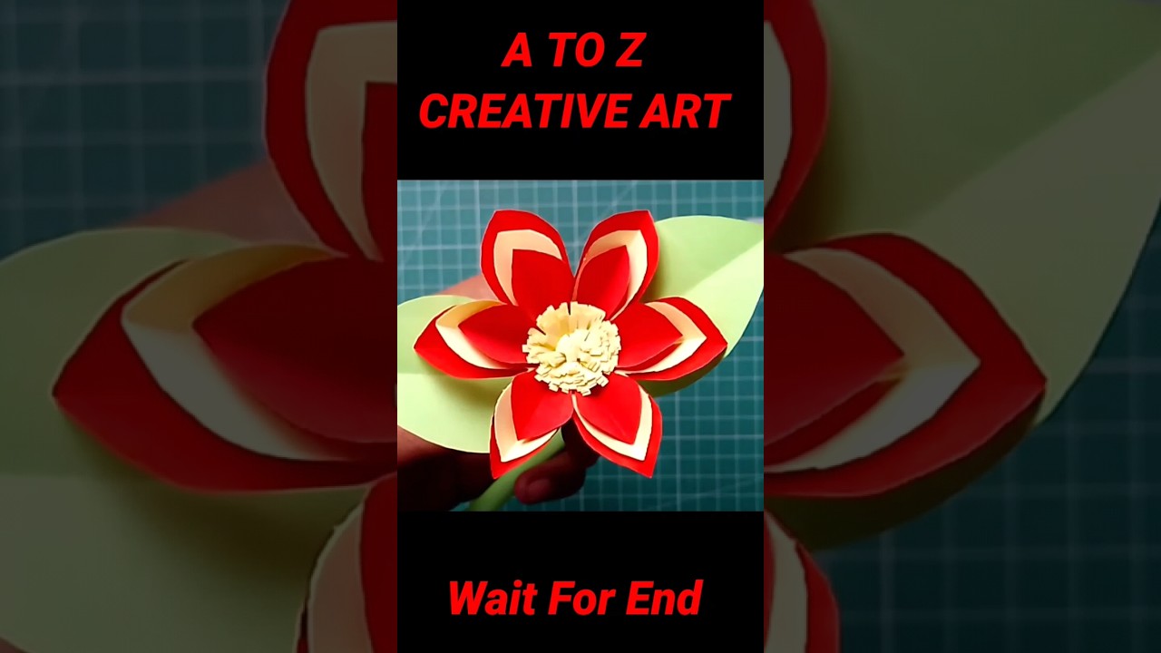 Origami Paper Flower Craft Tutorial / Paper Craft #shorts #paperflower #trending #viral