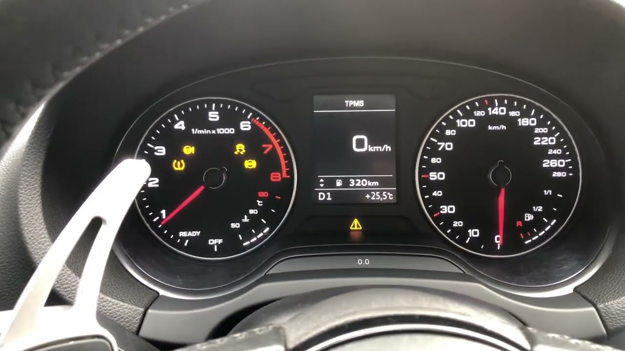 Audi a3 , q3 varias luzes acesas no painel abs , controle de estabilidade , pressão dos pneus …