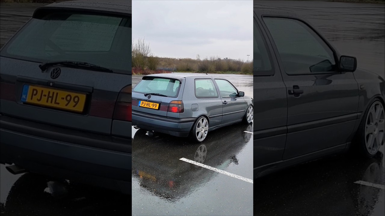 Mounted the OEM Audi S3 wheels on my VW Golf Mk3 - LOVE IT #volkswagen #golfmk3