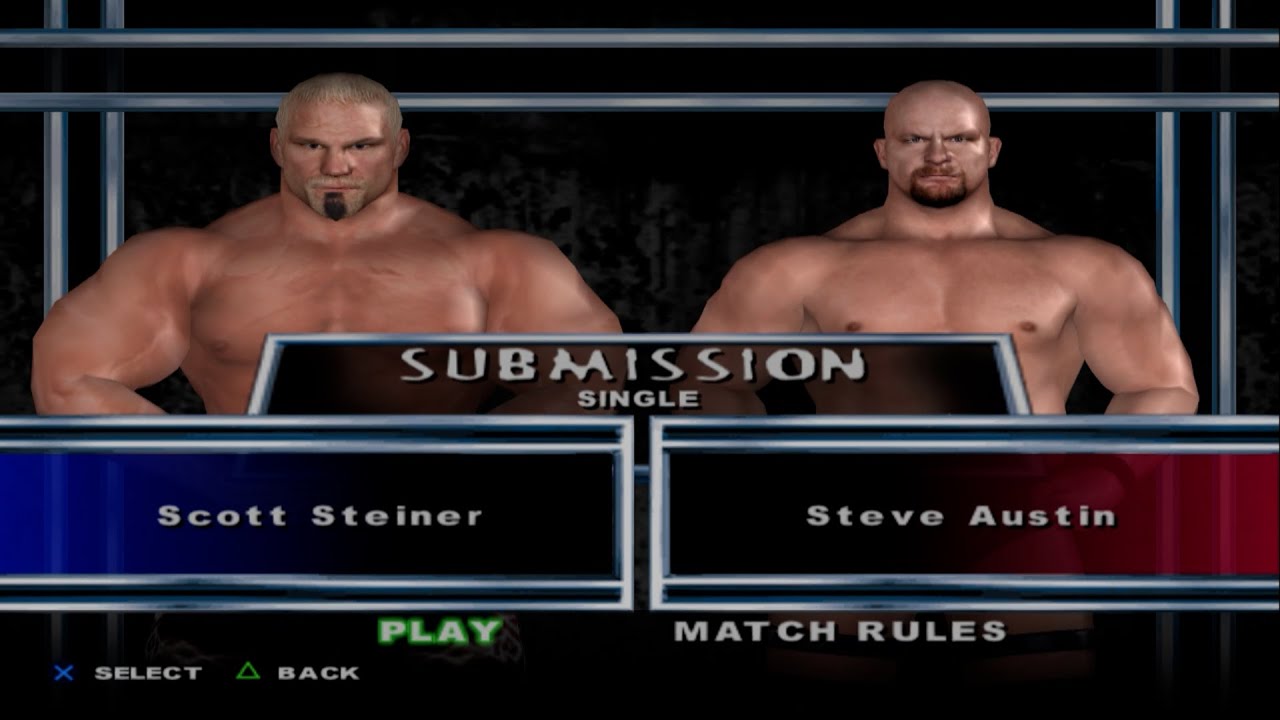 WWE SmackDown! Here Comes the Pain - Scott Steiner VS Steve Austin (SUBMISSION)