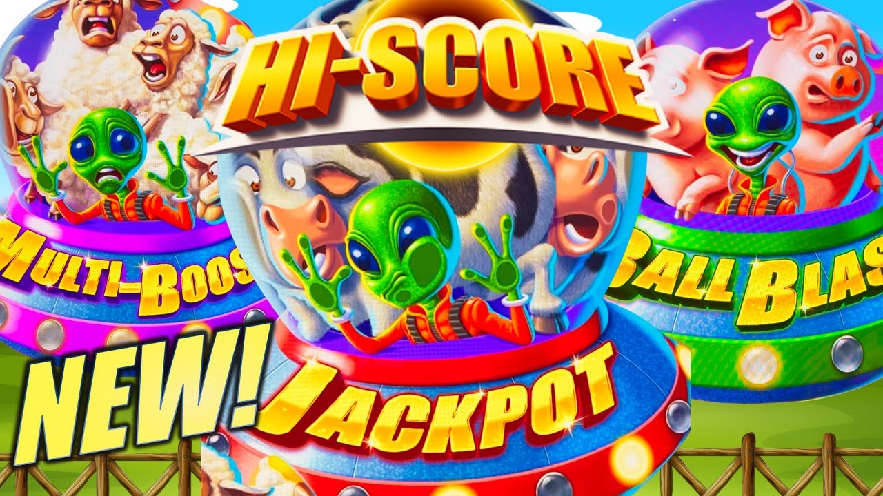 NEW!! TRIPLE POP!! OUT OF THIS WORLD! 👽 ALARM ON THE FARM (HI-SCORE) Slot Machine (EVERI)