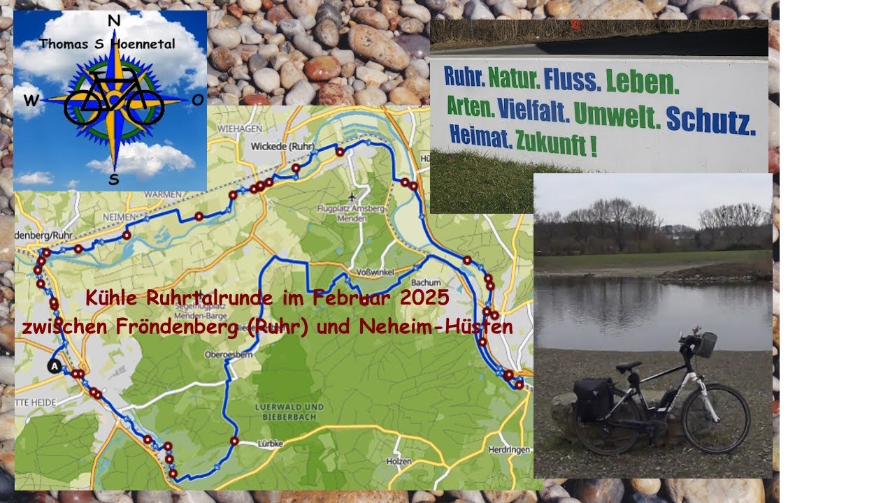 Kühle Ruhrtalrunde im Februar 2025 zwischen Fröndenberg (Ruhr) und Neheim-Hüsten